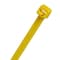 Panduit Cable Tie, 14-1/2 in L, 4 in Max Bundle Dia., Yellow, Nylon 6/6, 50 lb Strength, 1000 PK PRT4S-M4Y - alternate 2